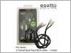 Esatto 1.0m 2-Ch Low Noise RCA Car Audio Cable